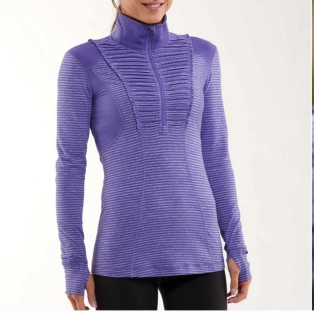 Lululemon Run: Your Heart Out Pullover Persian Purple Heathered Persian Purple